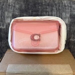 Coach Jelly Tabby crossbody purse flower pink 🌸 silver!